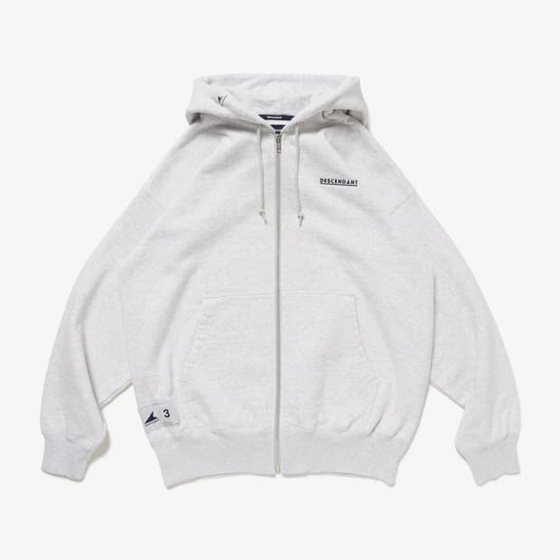 디센던트 Desendent otl zip hoody 그레이 후드집업