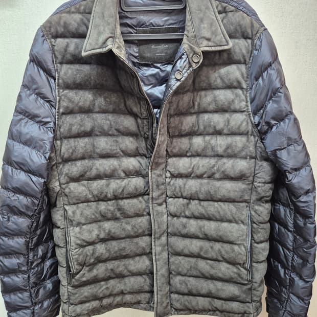마시모두띠(Massimo Dutti) 경량 스웨이드 패딩 자켓 L 판매합