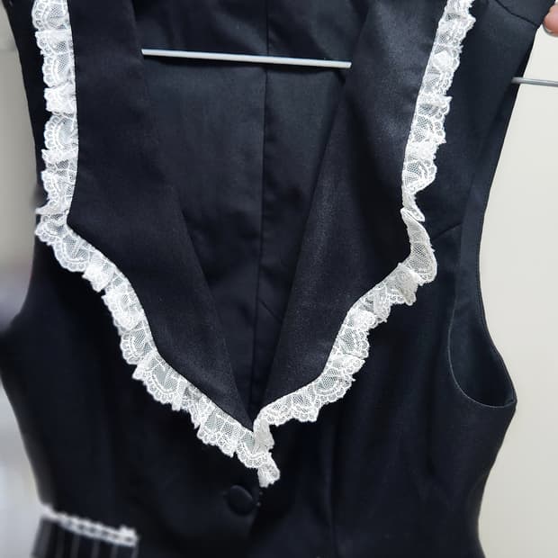 고스로리 고스펑크 베스트 조끼 