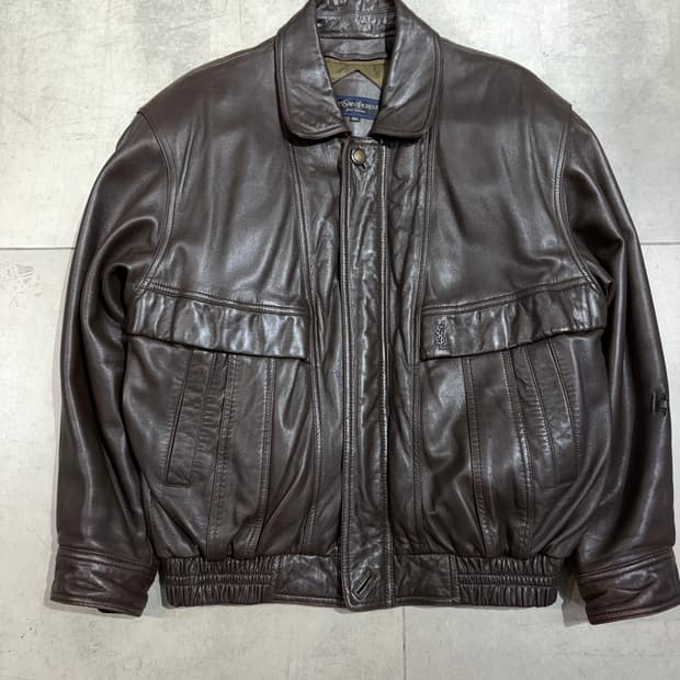 90s 입생로랑 양가죽 봄버자켓