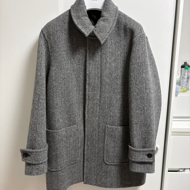 쿠어 헤링본 하프 코트 M / Coor