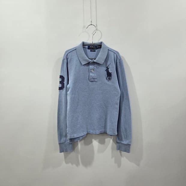 폴로랄프로렌 키즈 PK 블루 롱슬리브 카라티 S(8)