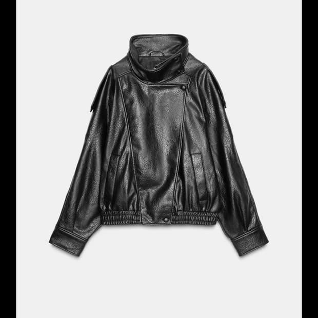 자라 레더 자켓 xs