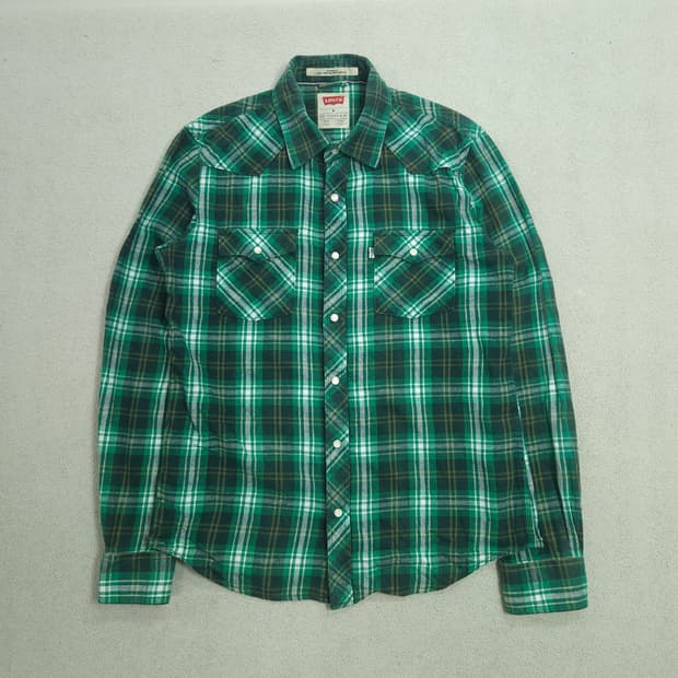 리바이스 플란넬 웨스턴 셔츠 M