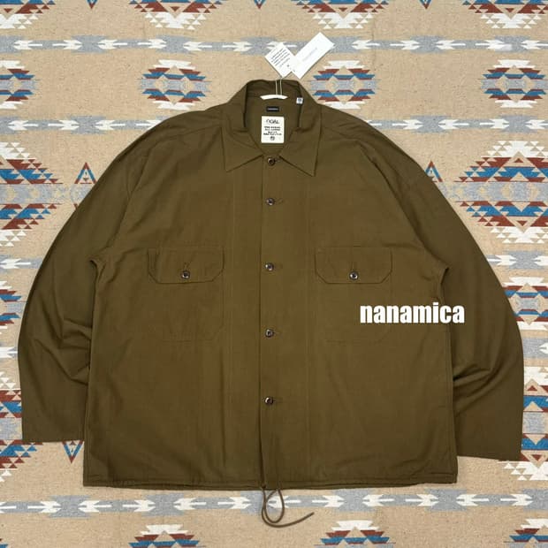 [L] 나나미카 코튼 울 덱 셔츠 코요테 