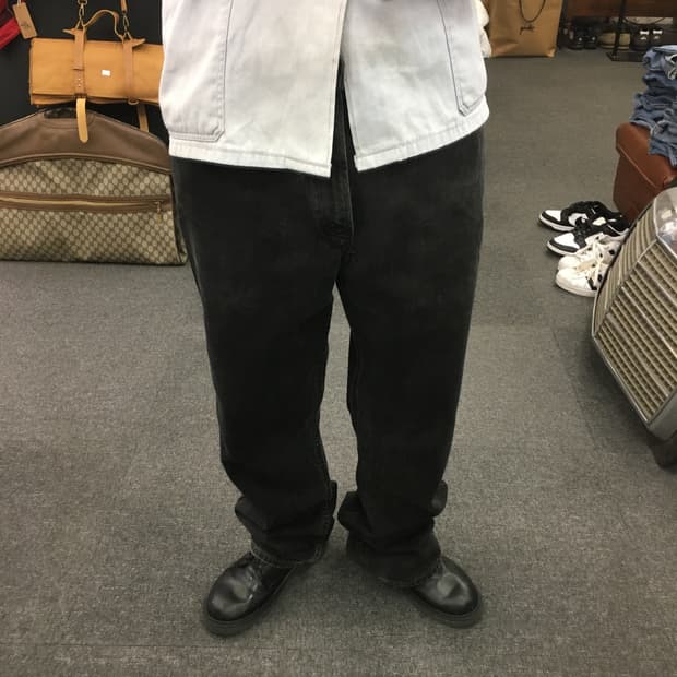 00s Levis 리바이스 505 흑청 데님팬츠