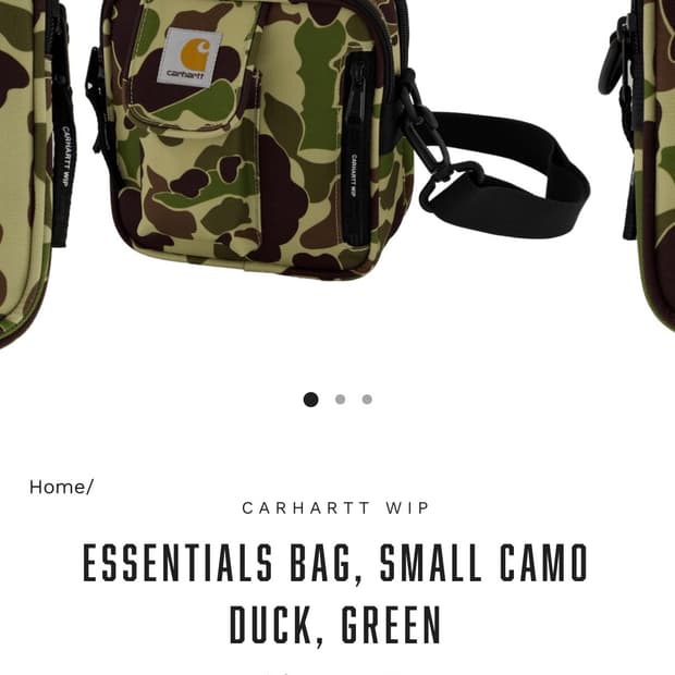 칼하트 WIP 에센셜스 백 스몰 오피스 그린