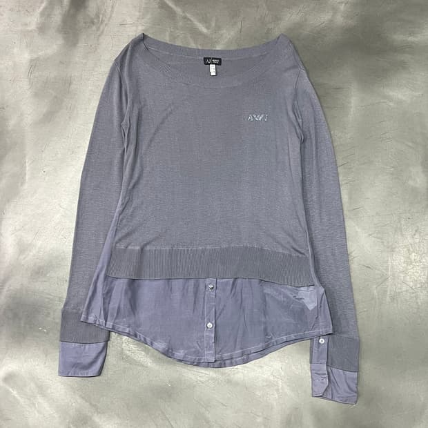  아르마니 익스체인지 레이어드 니트 y15457