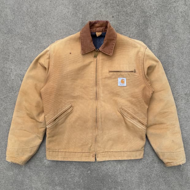 (M) 80s Carhartt detroit J01/6BLJ BRN