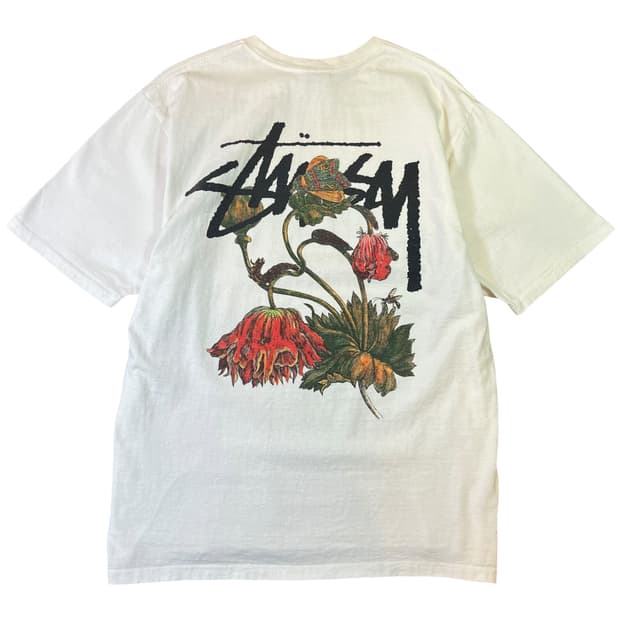 STÜSSY 위더드 플라워 반팔 티셔츠
