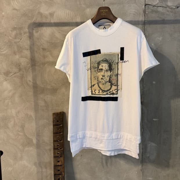안드레아 폼필리오 프린팅 티셔츠 100