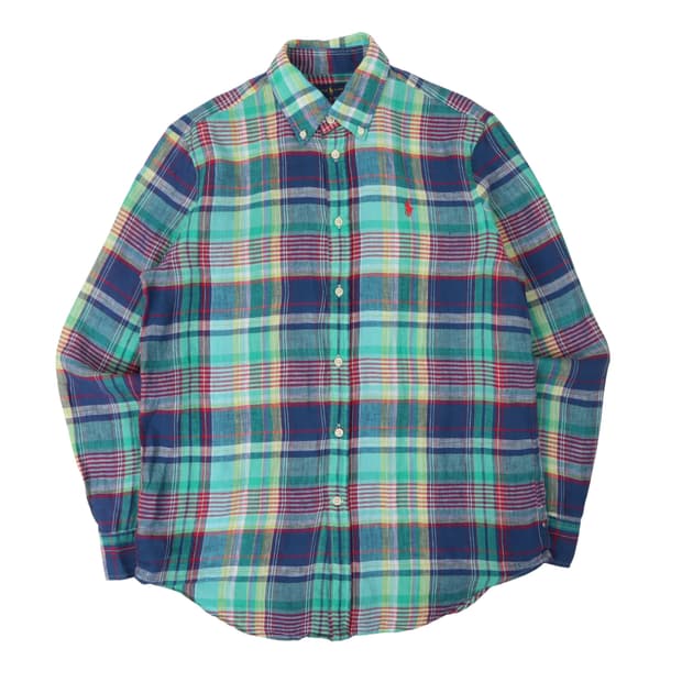 폴로 랄프로렌 린넨 마드라스 체크 셔츠