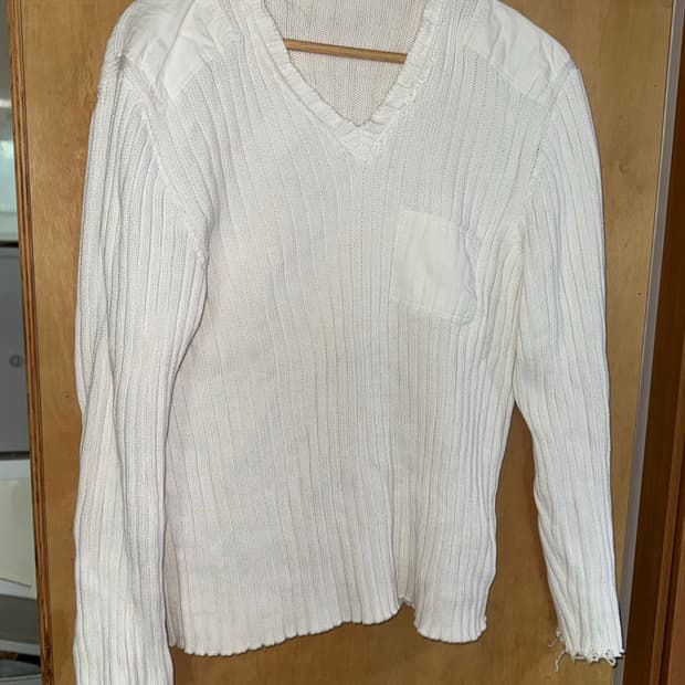 헬무트랭 본인기 98 밀리터리 브이넥 니트