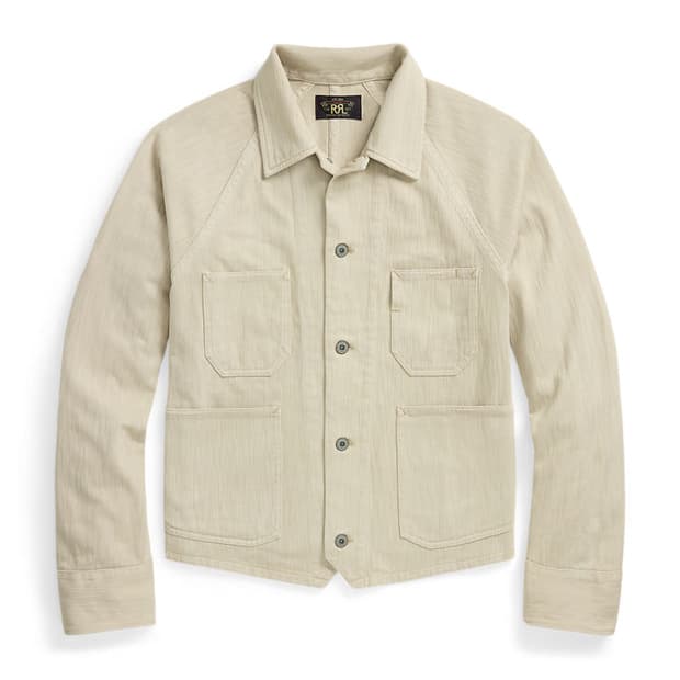 RRL 니트 헤링본 트윌 자켓 m사이즈