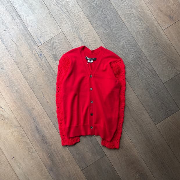 Crochet Sleeve Docking Cardigan