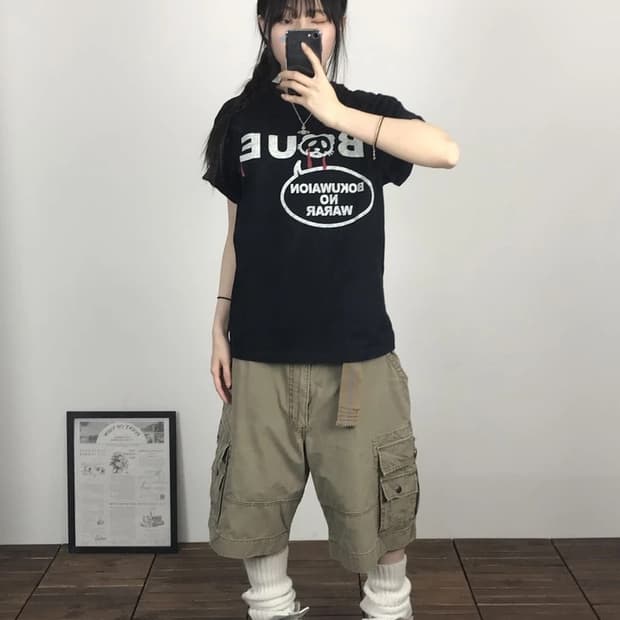 Blue Surf Cartoon Graphic Tee