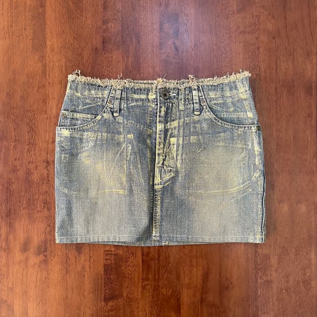히스테릭 글래머 데님 미니 스커트 