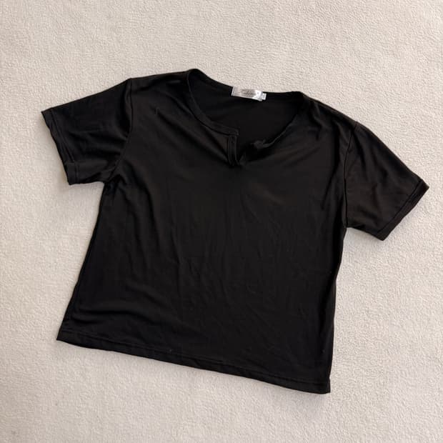 2XL 빈티지 브이넥 반팔 티 0522T