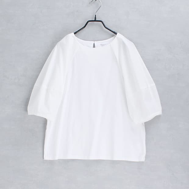 OPAQUE.CLIP _ volume sleeve cotton top