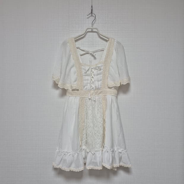 리즈리사 초고전템 히메갸루 오프화이트 원피스