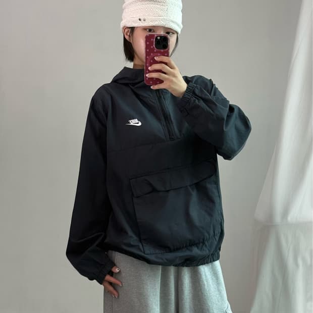 나이키 후드 반집업 웜업