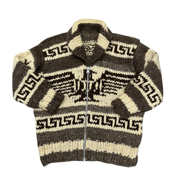 빈티지 헤비울 코위찬 니트