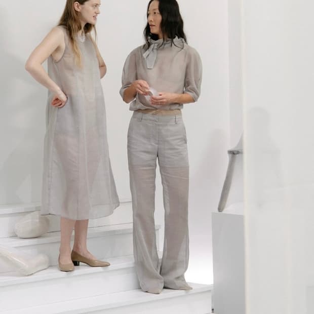 아모멘토 23ss 나일론 팬츠