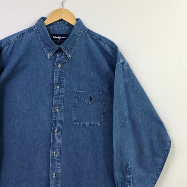 Xxl 폴로 데님 셔츠