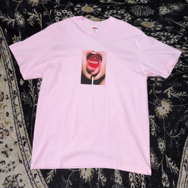 Supreme Lolipop Tee 슈프림 롤리팝 티셔츠 라이트핑크 