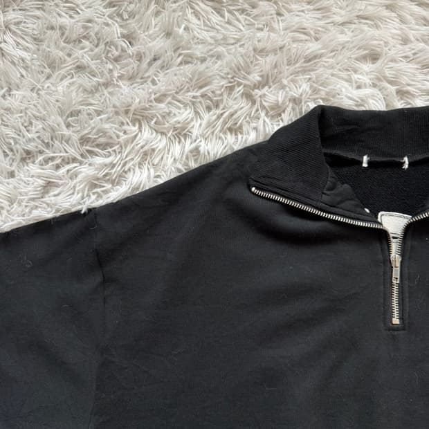 BRIGHE 일본빈티지 y2k 반집업 반팔맨투맨 반집업맨투맨 xl 105