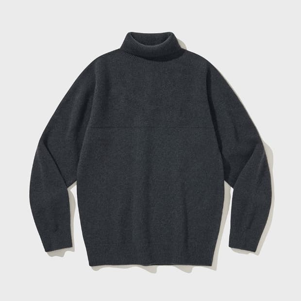 VDR WHOLE GARMENT DOUBLE FACE TURTLENECK