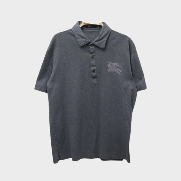 버버리 블랙 라벨 빅 로고 카라티셔츠 66109