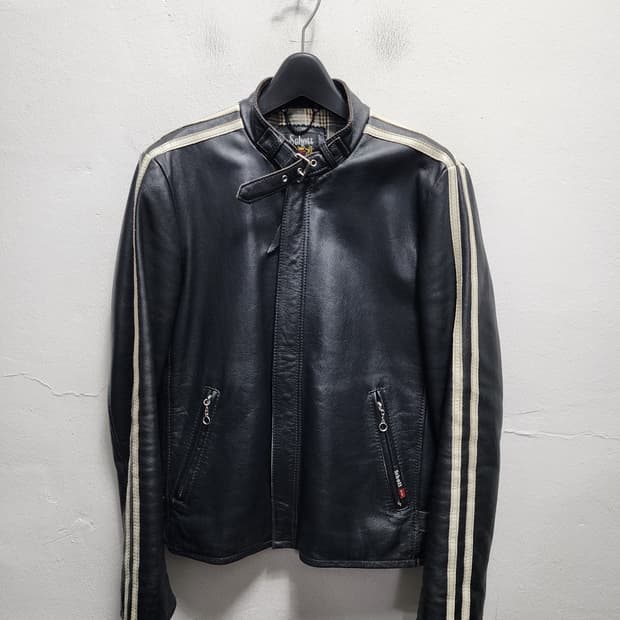 Schott 쇼트 90s 리얼레더 사이드라인 자켓