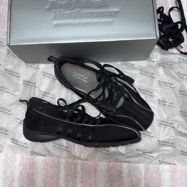 락피쉬웨더웨어 블리스 레이스업 스니커즈 블랙 245