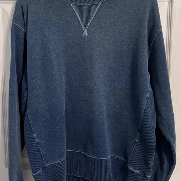 XL 더블알엘 인디고 블루 맨투맨 스웻셔츠 