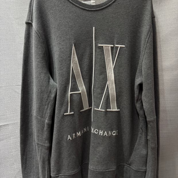 아르마니 익스체인지 빅로고 맨투맨 M(L)