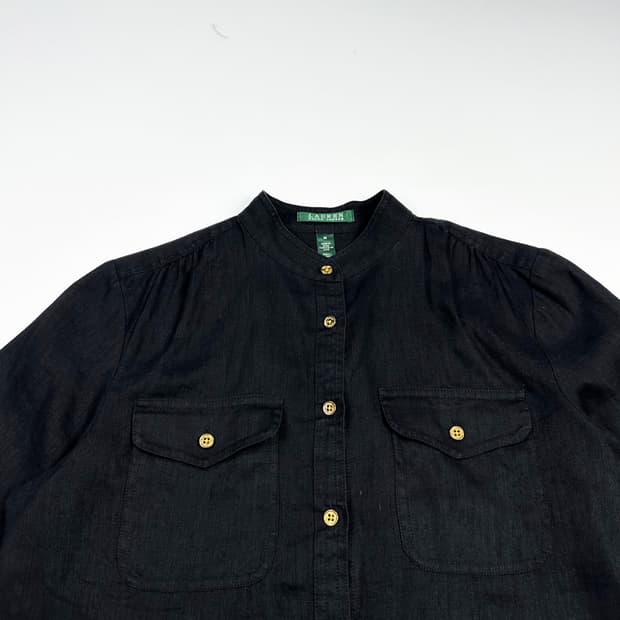 폴로 랄프로렌 RL 블랙 우먼 린넨셔츠 (M 여성추천)