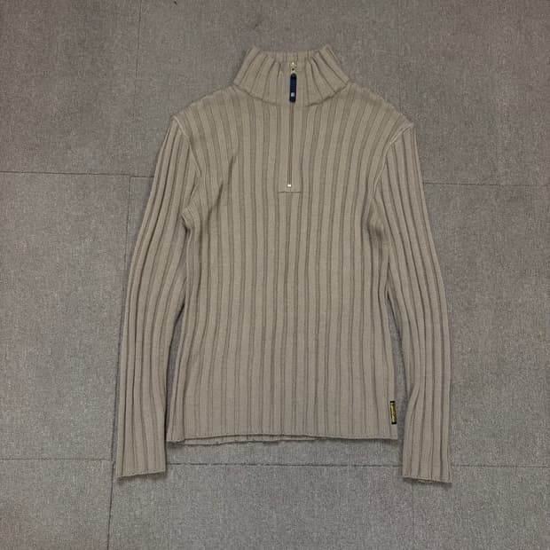 90s ARMANI jeans 알마니 반집업 골지 니트 맨즈 