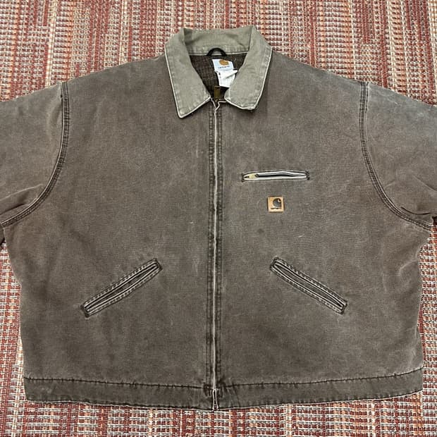 칼하트 J97 디트로이트 자켓 브라운