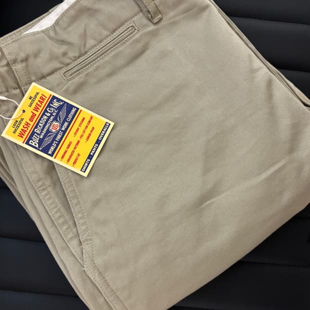 [34]버즈릭슨 오리지널 치노팬츠 카키색상 새상품.