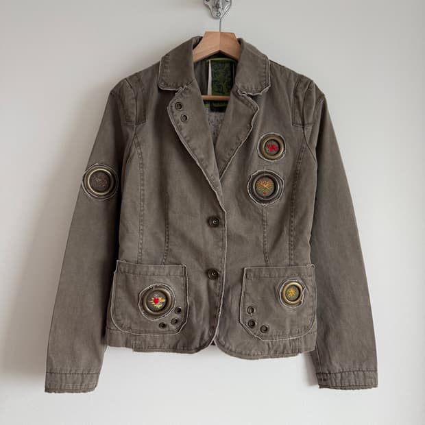 Pre owned Y2K 워싱 코튼 자켓(택 달린 제품)