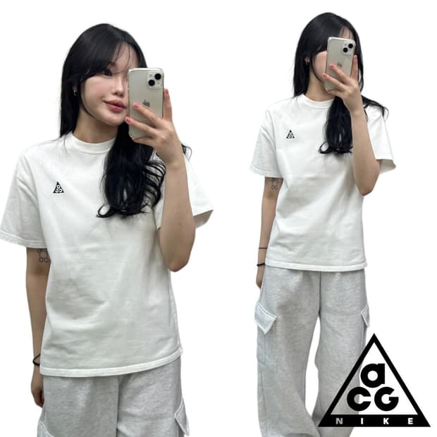 ACG 화이트 반팔