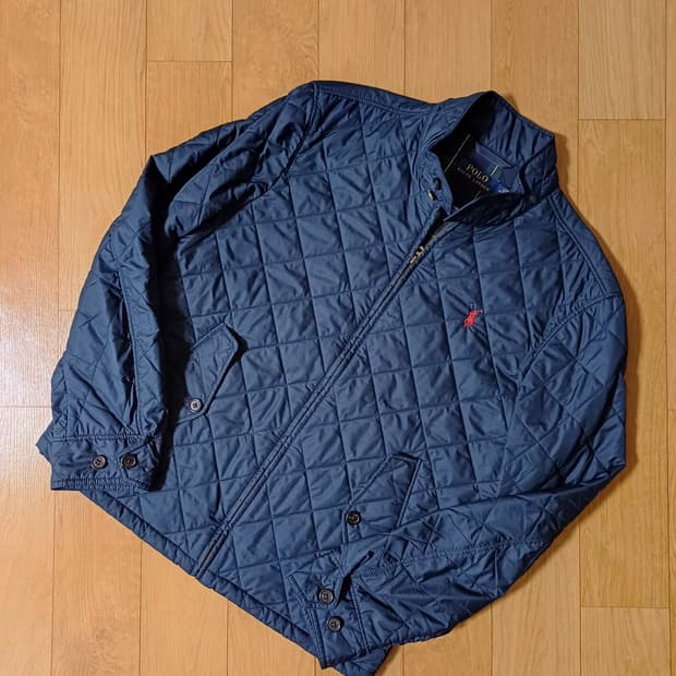 폴로 랄프로렌 네이비 다이아몬드 퀼팅 자켓