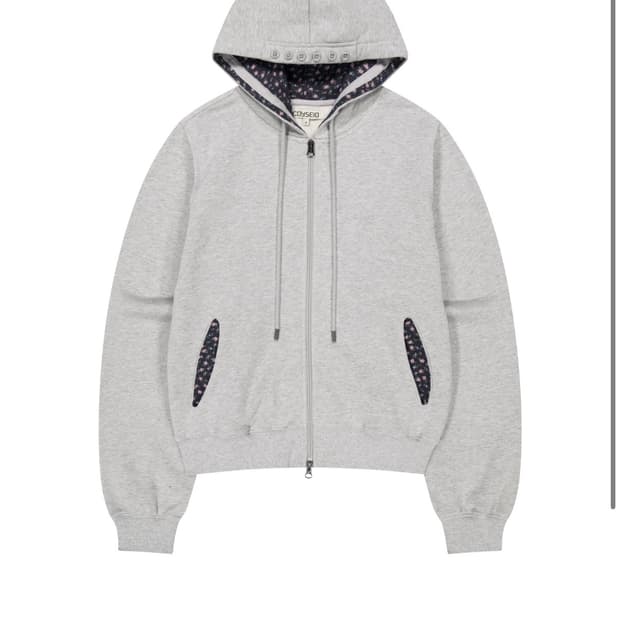 코이세이오 플라워 포인트 후드집업