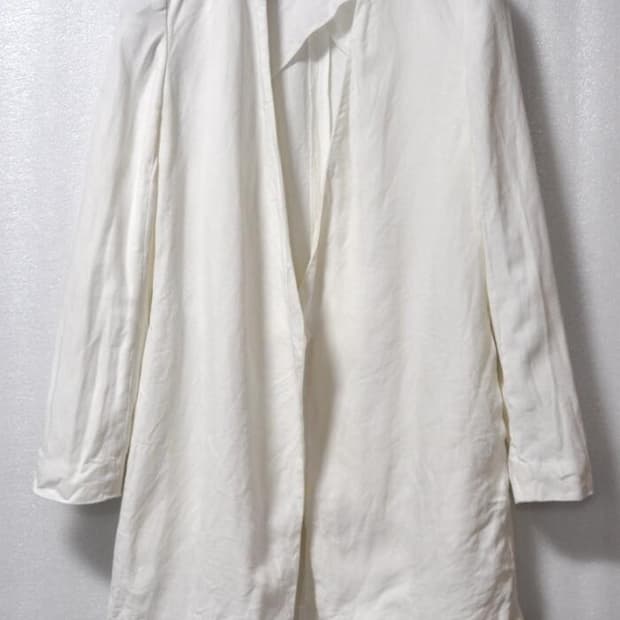 띠어리/여성원버튼린넨자켓(사이즈44)