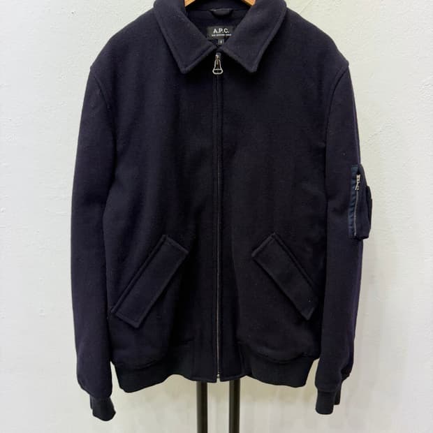 매장판정품) APC 아페쎄 남성 항공점퍼 블루종 자켓 S