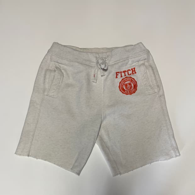 희귀!! 아베크롬비 FITCH 패치 로고 트레이닝 밴딩 반바지 M