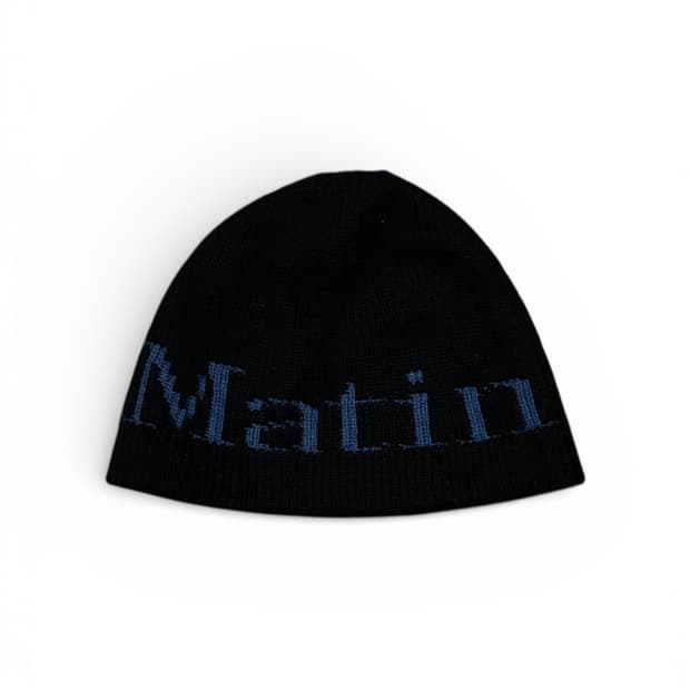 [새상품] 마땡킴 리버시블 블랙&다크블루 비니