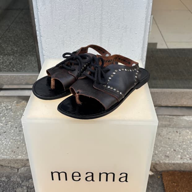 DIESEL studded leather sandal