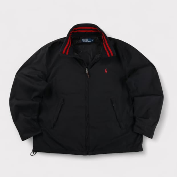 [XL] 폴로 랄프로렌 히든 후드 블루종 자켓